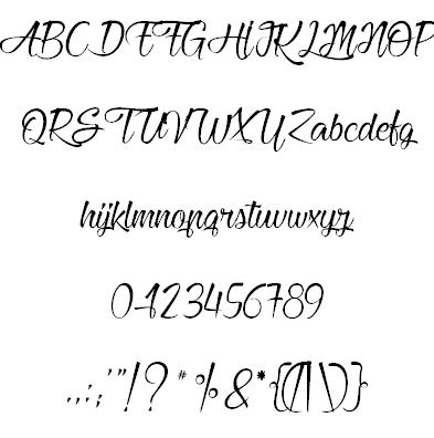 Heartbeat in Christmas font插图1