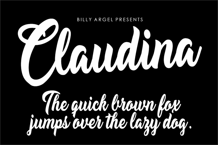 Claudina Personal Use font插图