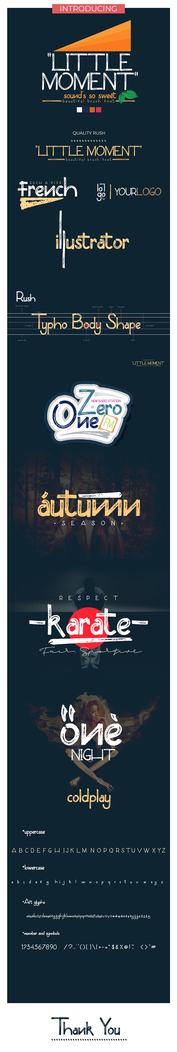 Little Moment Brush Font插图1