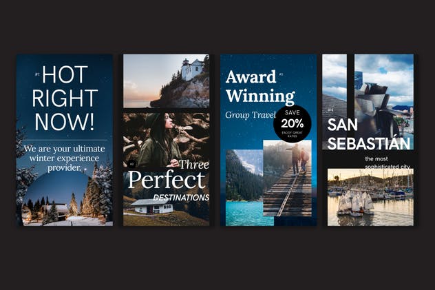 摄影作品展示/服装促销适用新媒体社交媒体Banner模板素材库精选合集v2 Instagram Stories — Promotion Pack (Set 2)插图(2)