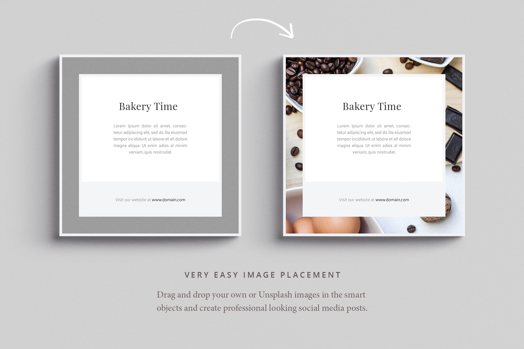 西式餐点主题社交媒体贴图模板素材库精选 Rome Social Media Templates插图(4)