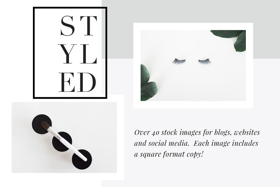 简单女性美丽风格社交媒体博客贴图模板素材库精选 Stock Photo Bundle | The Lovely One插图(2)