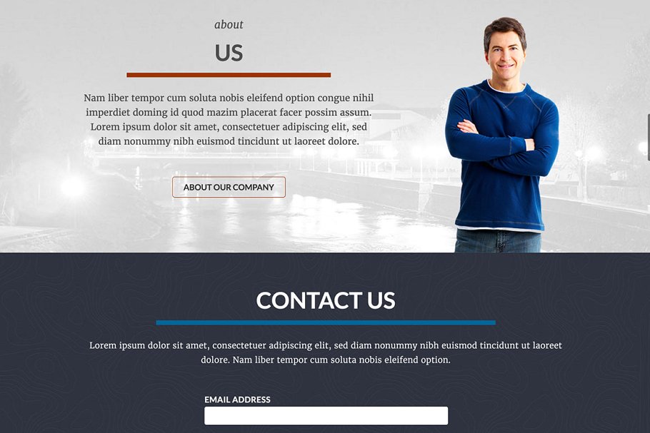 经典简约型自适应Joomla网站模板素材库精选 Hot Rain插图(4)