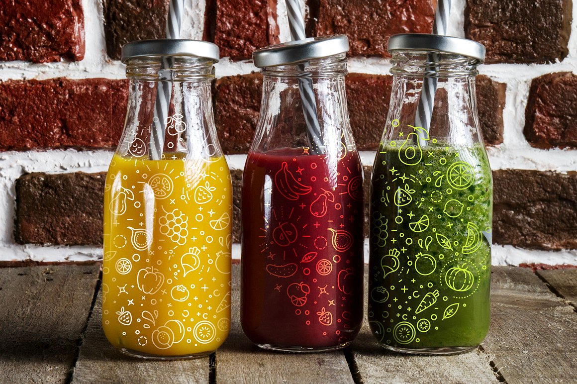 196个食物&饮品的线形图标合辑下载[ai,psd,eps,png,jpg]插图(3)