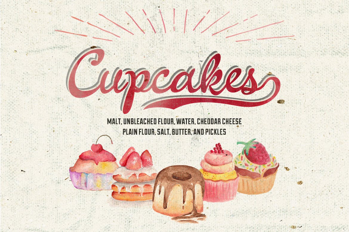 威尼斯复古书写风格英文手写字体 La Venice插图(3)