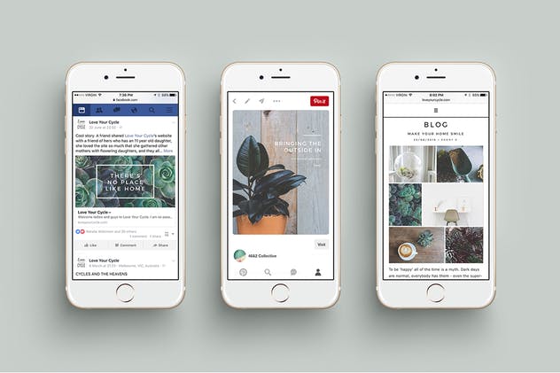 社交媒体Banner&贴图&版式设计模板素材库精选合集 J U N I P E R Social Media BUNDLE插图(5)