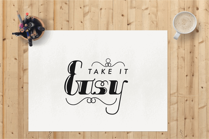 Nine tails inline font插图