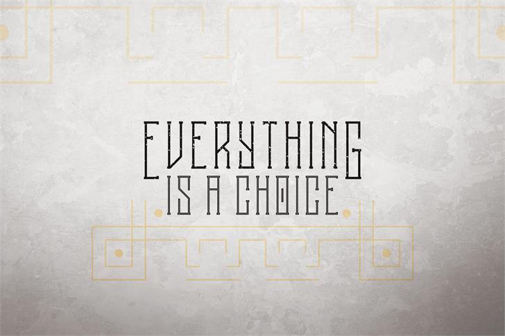 Melancholy Outline font插图6