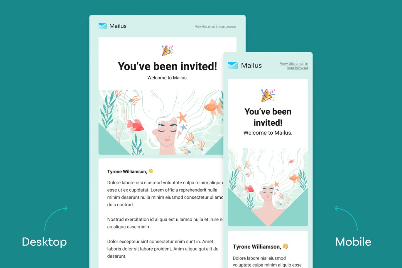 注册用户信息通知&邀请主题EDM邮件模板素材库精选 Email Templates (Profile and Welcome)插图(1)
