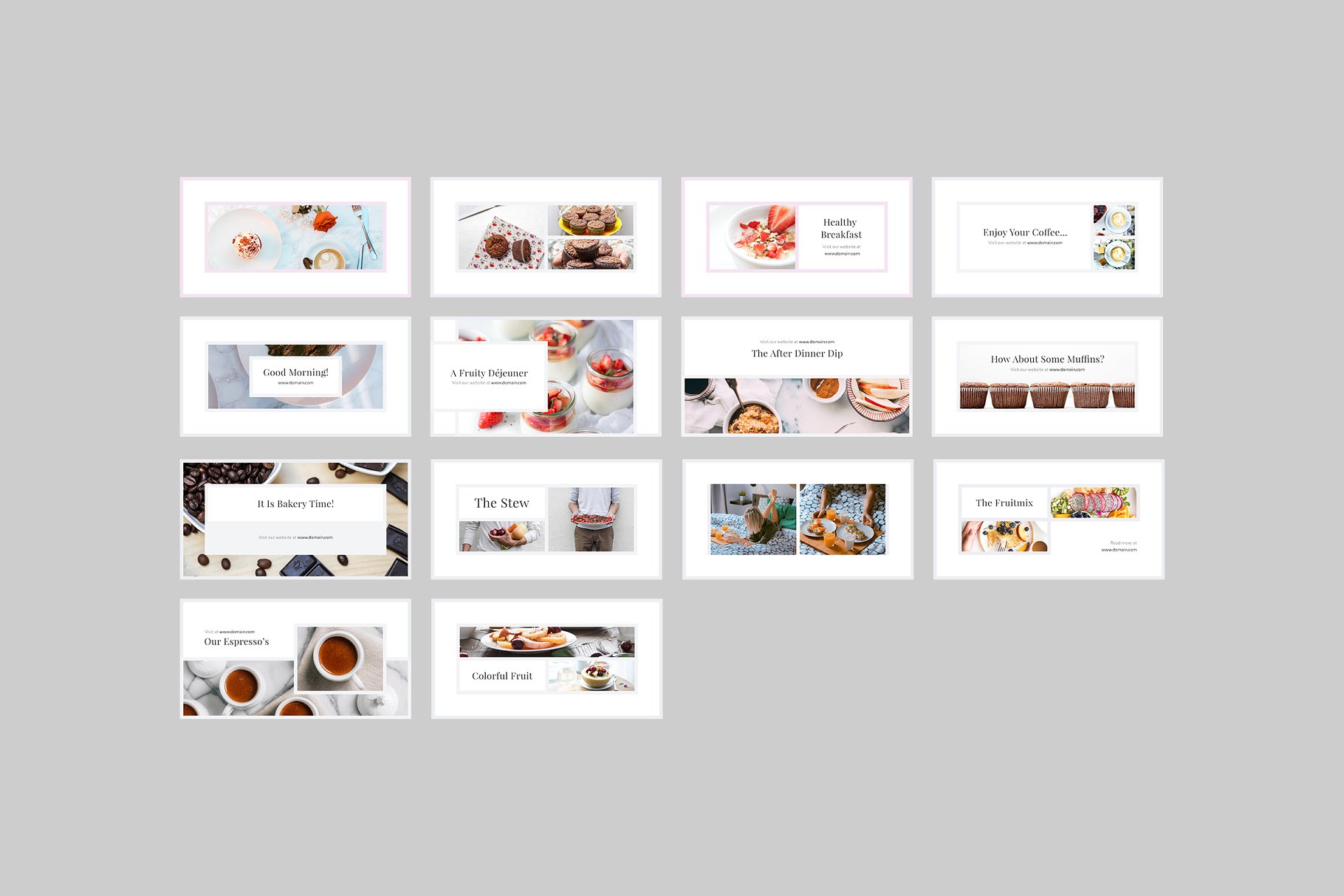 西式餐点主题社交媒体贴图模板素材库精选 Rome Social Media Templates插图(7)