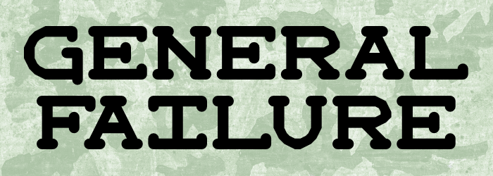 General Failure font插图