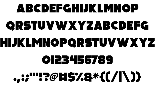 Big Black Bear font插图1