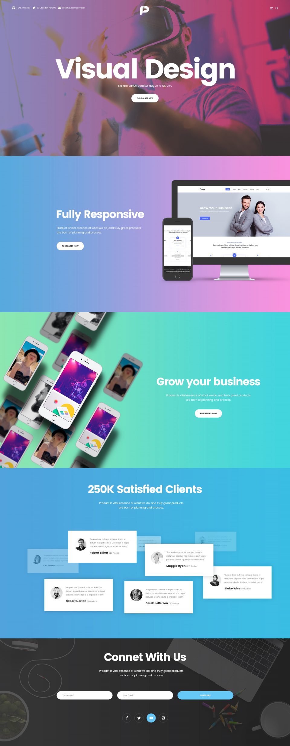 高质量网站全套 PSD 模板素材库精选 Pisces-Multi Concept PSD Template插图(41)