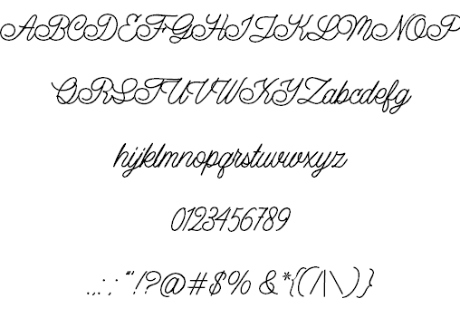 Lazy Ride Personal Use font插图10