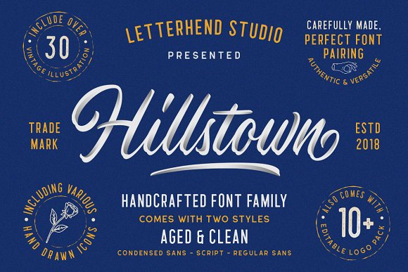 Hillstown Font Collection插图