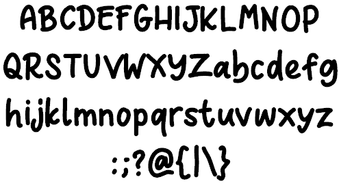 Nocturnal Hand font插图1