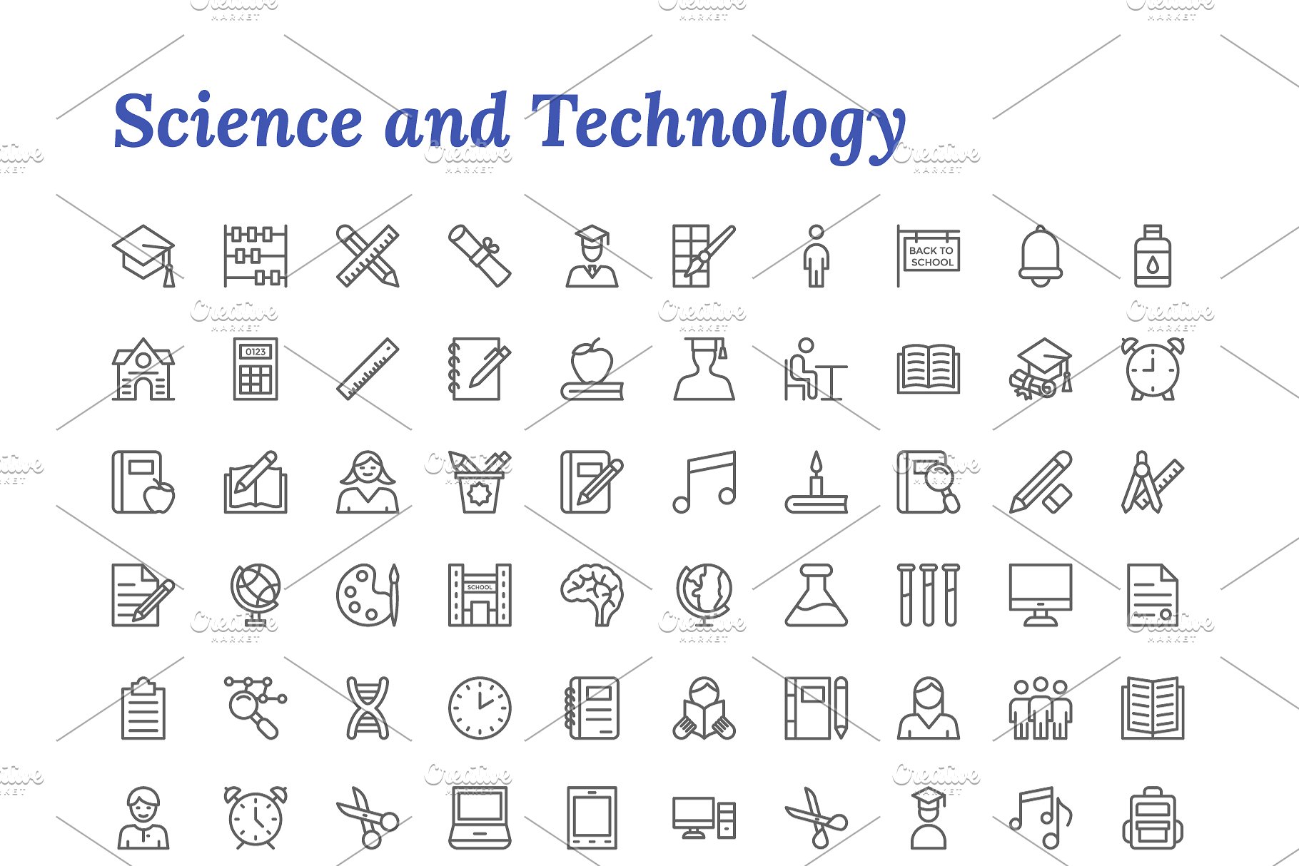 7671枚线条图标合集 7671 Line Icons插图(17)