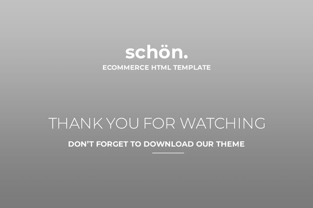 外贸网站电商网站HTML5模板素材库精选下载 schön. | eCommerce HTML Template插图(3)