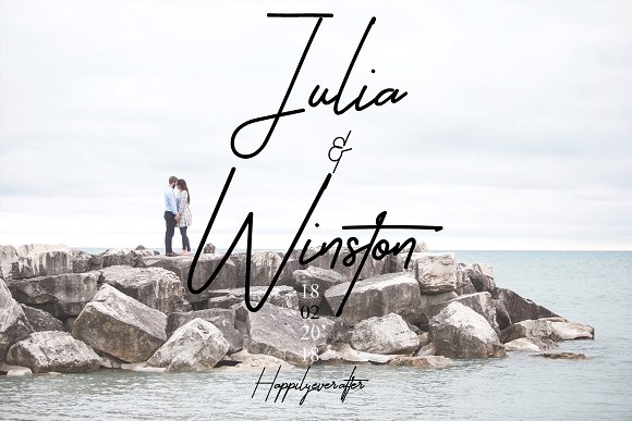 Surfshirt Signature Font插图3