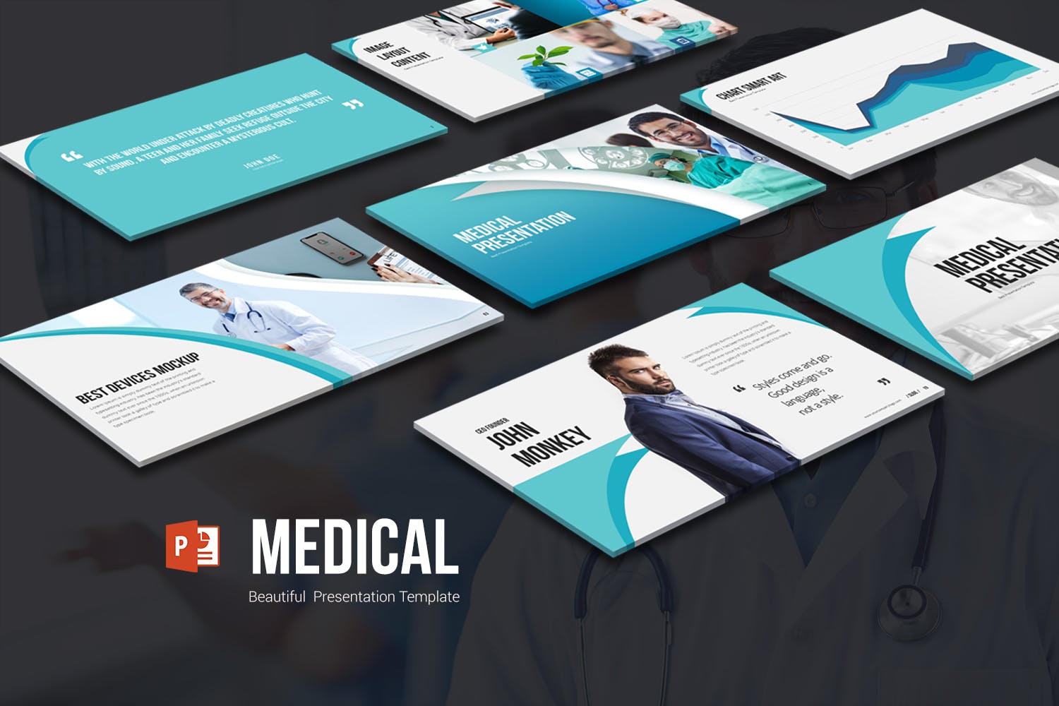医学医疗健康主题PPT幻灯片模板素材 Medical PowerPoint Presentation插图