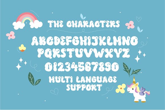 Milky Unicorn Font插图2