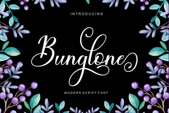 Bunglone Font插图