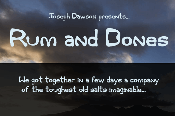 Rum and Bones font插图 Rum and Bones font插图