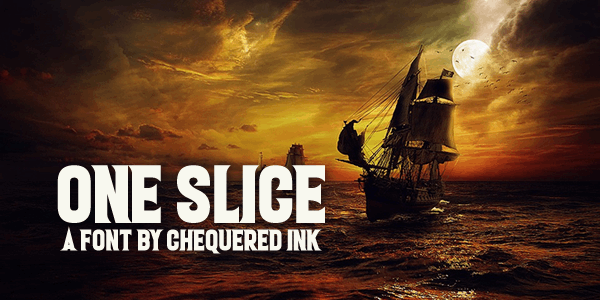 One Slice font插图