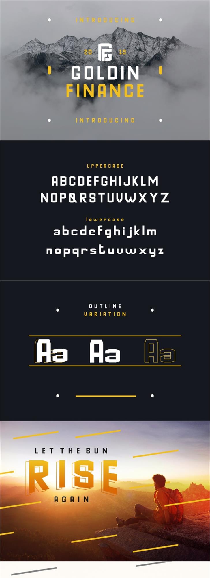 Goldin FinanceDEMO font插图