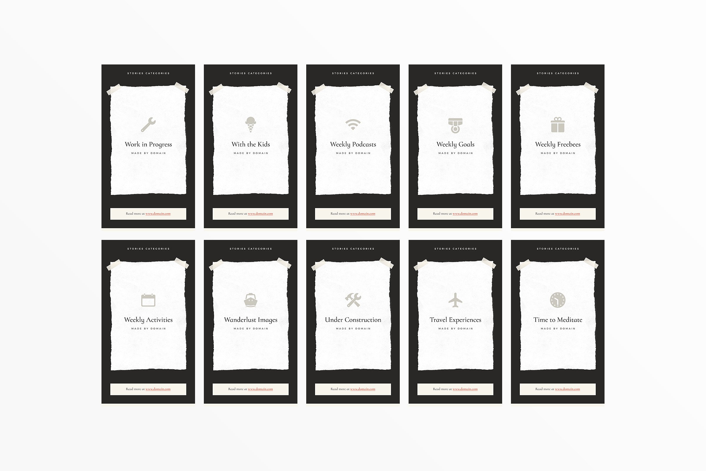 Ins社交电商热点贴图模板素材库精选 San Francisco Instagram Highlights插图(7)