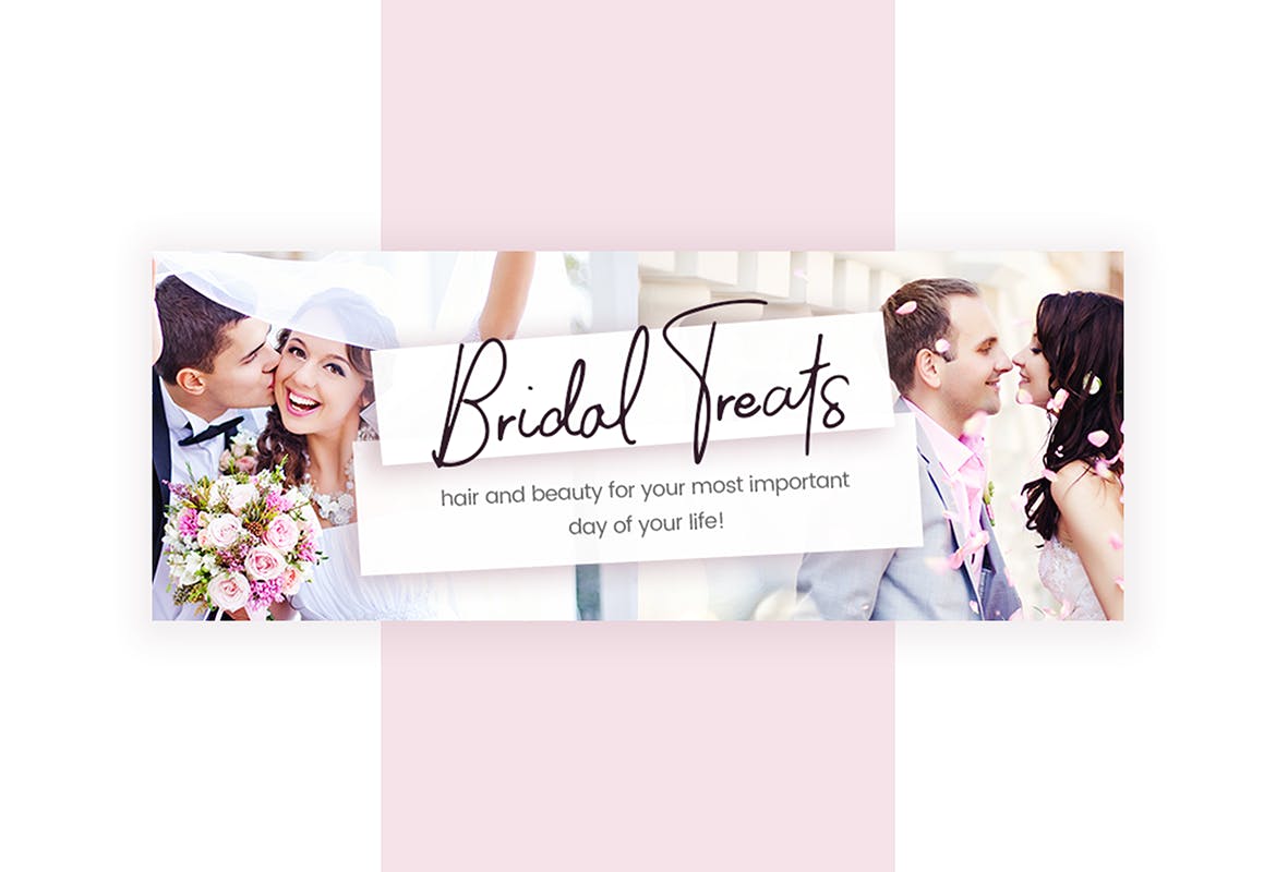 沙龙美容服务推广Facebook主页封面设计模板素材库精选 Salon & Beauty Service Facebook Cover Template插图(2)