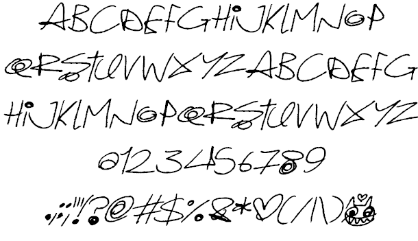 Quirky Cat font插图2 Quirky Cat font插图2