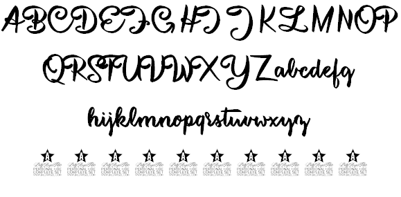 Superstar Personal Use font插图2