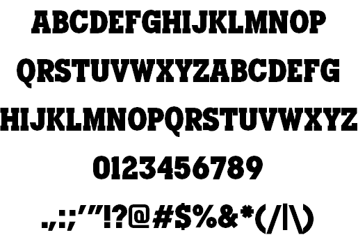 Manhandle Slab font插图1