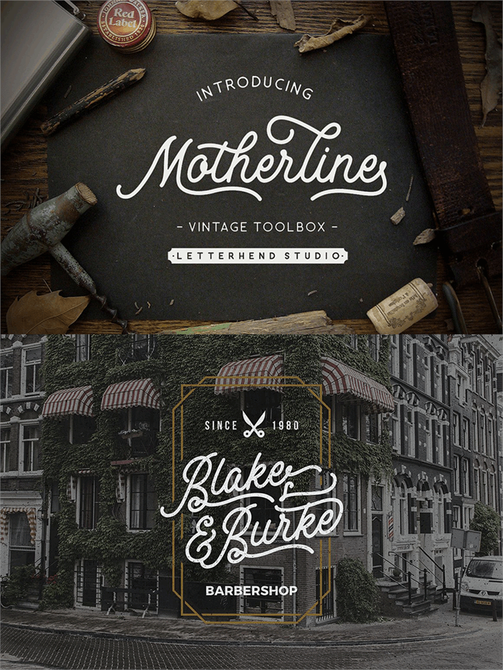 Motherline DEMO font插图 Motherline DEMO font插图