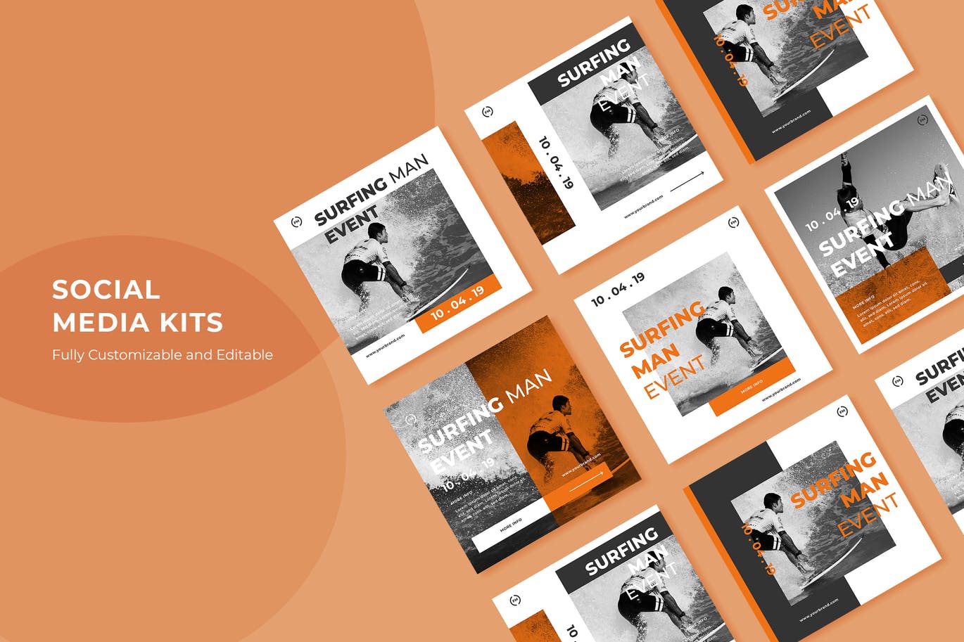 体育运动/极限运动赛事社交推广设计素材v76 SRTP – Social Media Kit.76插图