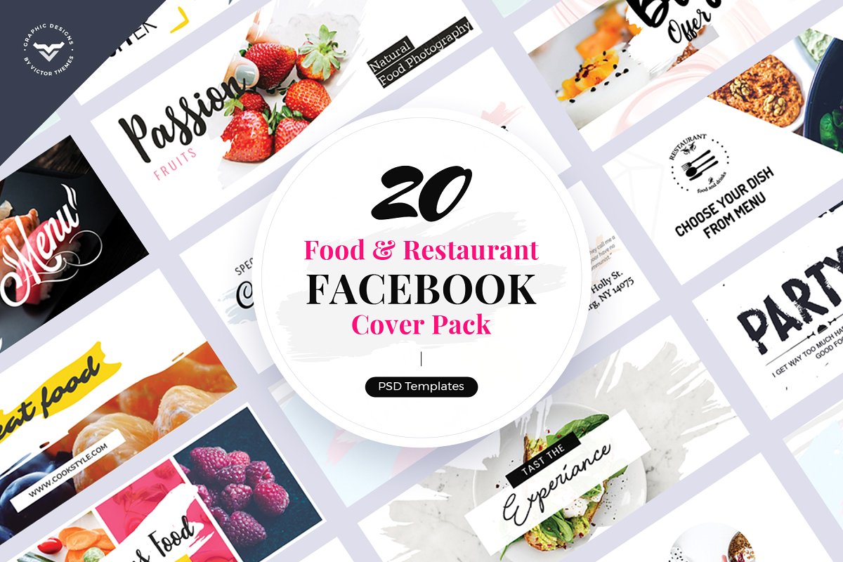 创意社交媒体Facebook封面设计模板素材库精选插图