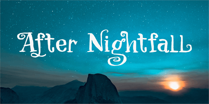 After Nightfall DEMO font插图