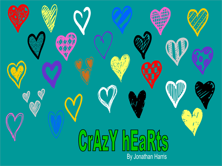 Crazy Hearts font插图 Crazy Hearts font插图