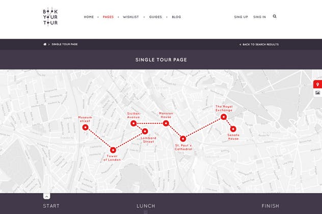 旅游代理公司旅游服务网站PSD模板素材库精选 Book Your Tour – Excursion Community PSD Template插图(7)
