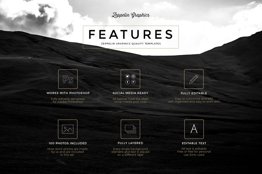 社交媒体超级Banner模板素材库精选合集 Stellar Social Media Banner Pack插图