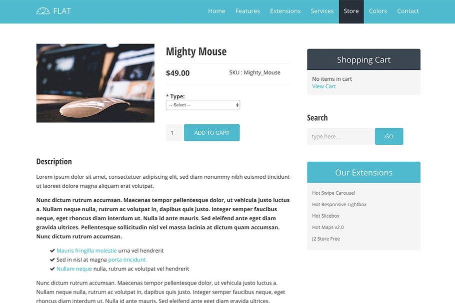 网站服务/云服务网站响应式模板素材库精选 Hot Flat插图(9)