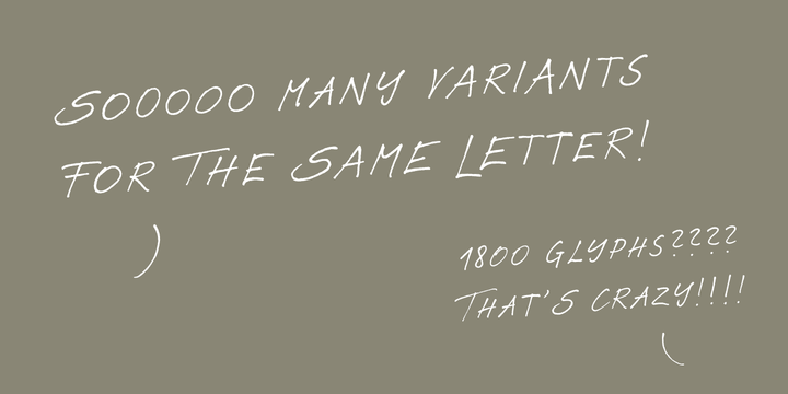 Ammer Handwriting Font插图3