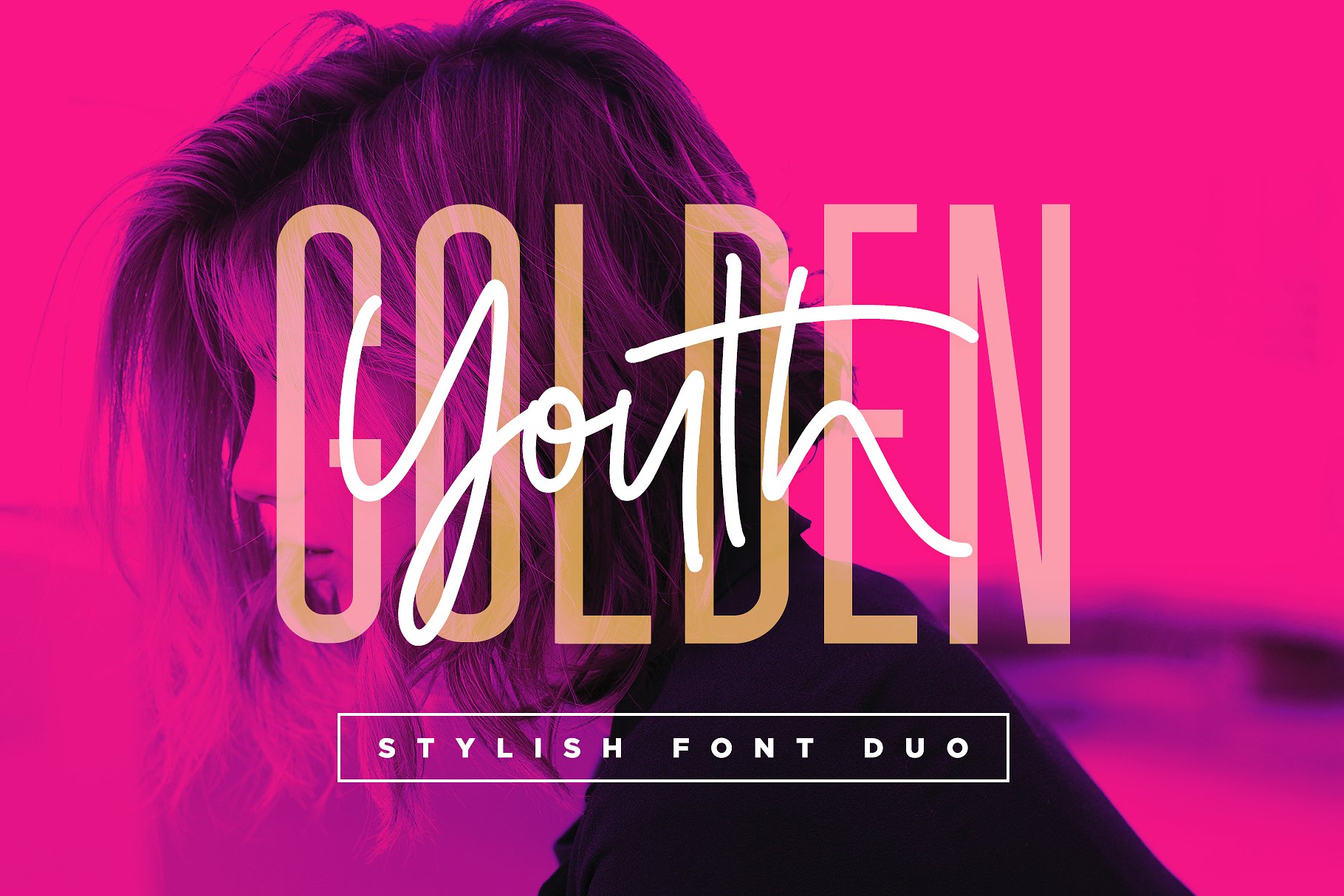 金色年华两款英文字体的巧妙结合 Golden Youth Font Duo插图