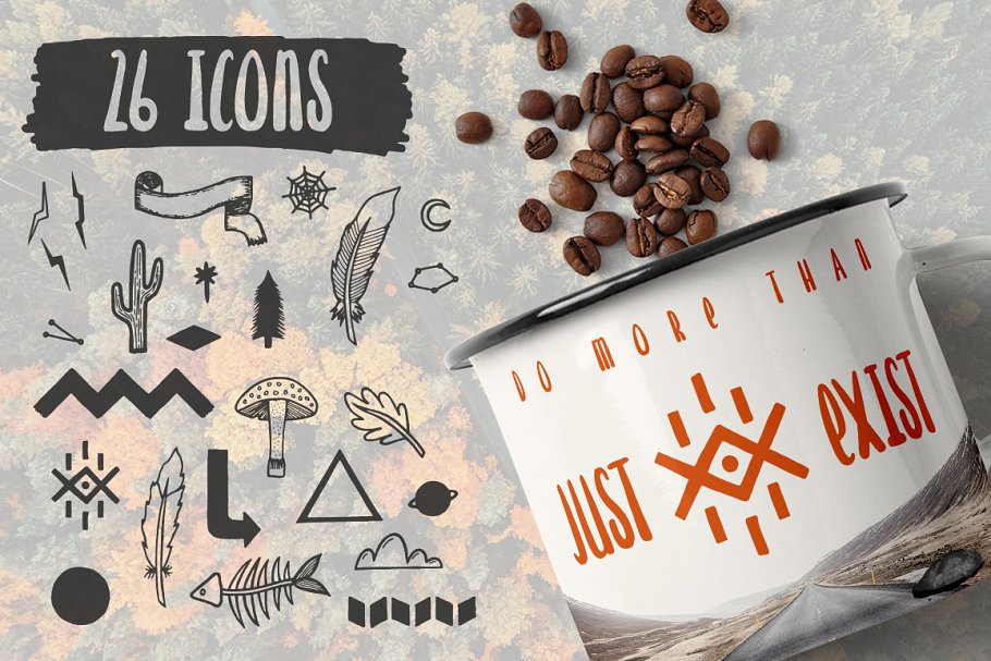 可爱风格胖体英文手绘无衬线字体 Hawthorne Hand Drawn Font插图(1)